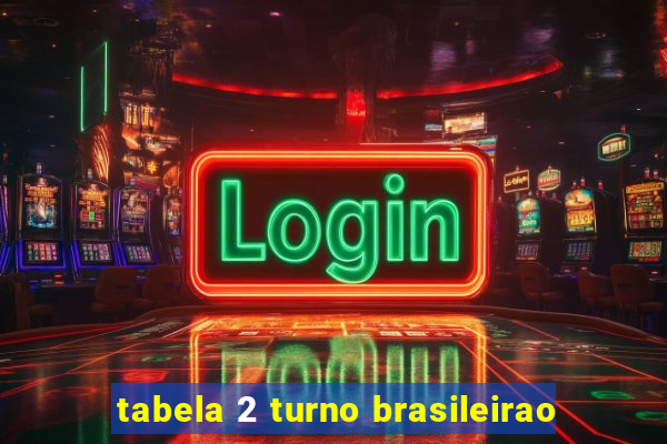 tabela 2 turno brasileirao